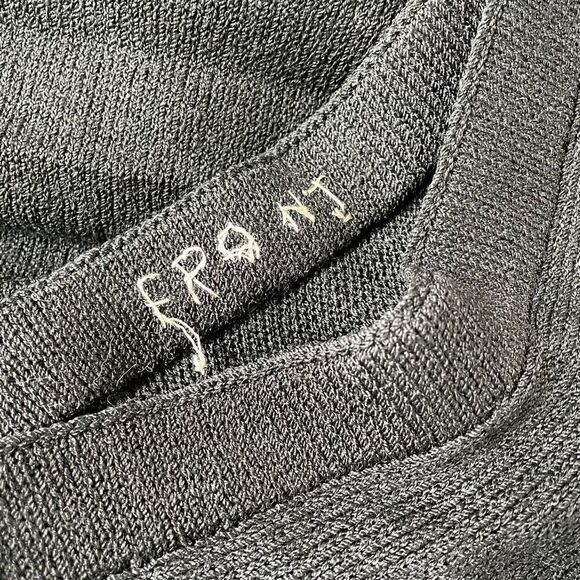 Vintage 70s St John 2pc Pleated Skirt Suit Set Santana Knit Black  4 - Picture 10 of 10